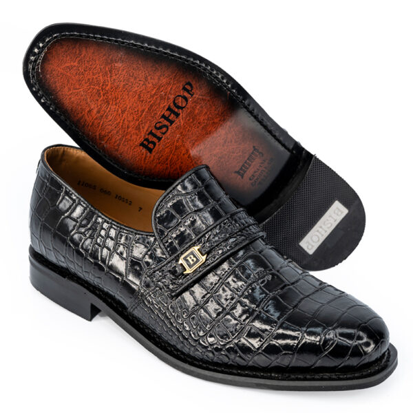 Bishop Crocodile Print Shoes - Californian